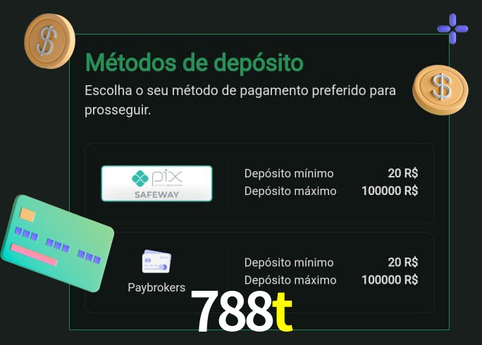 O cassino 788t oferece uma grande variedade de métodos de pagamento